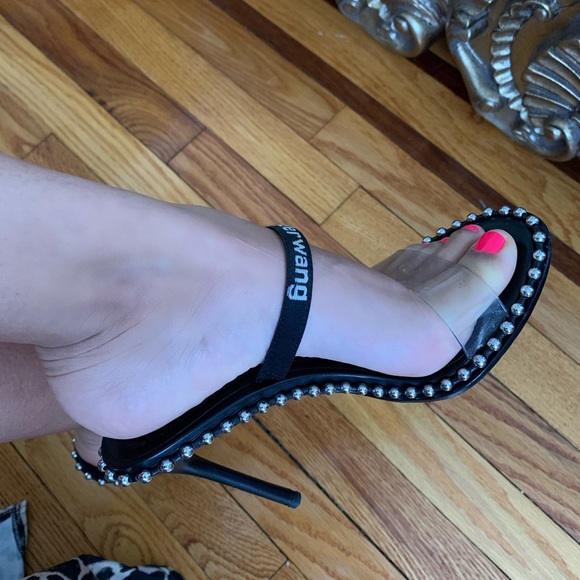 Alexander Wang Shoes | Black Studded Alexander Wang Heels | Poshmark